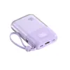 Fornecimento exclusivo transfronteiriço: Alta capacidade de 10000mAh, carregador rápido de 22,5W, fácil de transportar, suporta carregamento rápido bidirecional, vem com um cabo embutido e possui um display visual