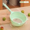 Cuchara multifuncional para fideos, de plástico apto para uso alimentario, para lavar arroz, frutas y verduras. Utensilio para lavar arroz sin usar las manos.