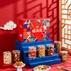 Caixa de Presente de Ano Novo Estampada Atacado Elegante 6 Latas 8 Latas Lanches de Frutas Secas Castanhas Presente de Ano Novo Caixa de Presente