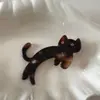 Presilhas de Cabelo em Formato de Gato, Estilo Coreano e Japonês, Versáteis Presilhas Laterais para Franja de Animal Fofo, Presilhas Bico de Pato, Grampos de Cabelo de Desenho Animado