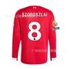 Versão Jogador 2526 Liverpool Pu Uniforme de Futebol Casa e Fora de Manga Longa Wirtz Van Dijk Salah Rota