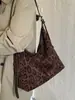 Bolso tote de moda retro moderno con estampado de leopardo para mujer, otoño 2026, casual, gran capacidad, estilo commuter, de hombro, cruzado