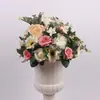 Flor Artificial Huajia Guía de Camino de Boda Bola de Flores Decorativa Rosa Peonía Hortensia Columna Romana Candelabro Decoración de Mesa