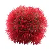 Grama Artificial Falsa Decorações de Aquário Paisagem Grama Aquática Tanque de Peixes Tanque de Tartaruga Ornamentos Grama Plástica Bola de Grama Vermelho Verde