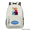 Directo de fábrica Mochila estampada de Frozen mochila de animación para escuela primaria bolsa de dibujos animados con estampado en caliente gran capacidad