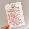 Presilha de Cabelo Estrela Doce com Toque de Luxo, Presilha Exquisita para Mechas Laterais, Grampo para Cabelos Soltos, Presilha BB, Presilha para Franja, Acessório de Cabelo