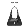 Bolso Pequeño de Forma de Media Luna Simple y Moderno Estilo Japonés y Coreano de Venta Caliente Transfronterizo, Bolso de Hombro, Bolso de Axila a la Moda, Bolso Baguette, Bolso Pequeño Texturizado