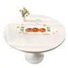 Toalha de Mesa Redonda Impermeável e à Prova de Óleo Sem Lavar Pvc Vidro Macio Tapete de Mesa Redonda Luxo Acessível Mesa de Jantar de Alto Nível Tapete de Mesa de Centro