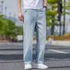 Jeans Nuevos para Hombre 2026, Estilo Delgado de Verano, Pantalones Largos Casuales Anchos Rectos Holgados Elásticos para Hombre