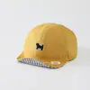 Sombrero de color sólido versátil para bebé con ala suave al por mayor nuevo sombrero solar transpirable para niño pequeño gorra de béisbol linda de cachorro para bebé