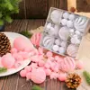 Caja de Regalo Navideña con 35 Piezas, Set para Armar, Bola Especial con Flockado, Bola para Colgar en el Árbol de Navidad, Decoración Colgante, Bola de Terciopelo Navideña