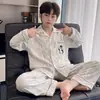 Pijama térmico para niños de otoño e invierno, forrado de forro polar, cálido conjunto de ropa de estar de manga larga con estampado de dibujos animados para niños
