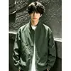 Chaqueta de vuelo de moda ins estilo coreano para hombre, cortavientos con cuello alto para primavera y otoño, prenda exterior de corte limpio, chaqueta de béisbol