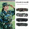 Cinturón de Lona Camuflado Militar para Entrenamiento de Estudiantes, Herramienta para Ajustar Pantalones Elásticos con Hebilla Automática Ajustable