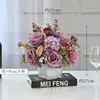 Flores artificiais reunião de negócios flor flor de mesa para sala de reunião arranjo de flores de mesa de café mesa flor arranjo de flores de mesa de hotel restaurante