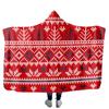 Manta con Capucha de Franela Personalizada, Manto Chal con Estampado Navideño para Adultos, Manta Gruesa Perezosa de Halloween