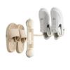 Estante para Secar Zapatos con Ventosa para Balcón Sin Taladro Estante para Pantuflas de Baño Doméstico Estante Giratorio Artefacto para Secar Zapatos