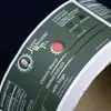 Etiquetas adhesivas personalizadas con diseño de soporte de impresión flexible a partir de imágenes proporcionadas, adecuadas para el empaque de productos de marca y el etiquetado de códigos de barras