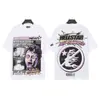 Moda Americana Transfronteriza Hellstar Serie Hellstar Camisetas Casuales de Algodón Impresas para Hombres y Mujeres Verano Sueltas de Manga Corta