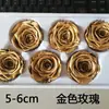 Rosa eterna de 5-6 cm de doble color, flor Tanabata, regalo de San Valentín, Navidad, cumpleaños, caja de regalo, materiales de regalo