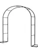 Arco de Hierro Forjado Soporte de Flores para Exteriores Patio Jardín Rejilla para Trepar Enredaderas Poste de Soporte para Rosas Decoración de Balcón Forma Curva