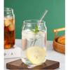 Copo de vidro para leite Deli Soga, copo de Coca-Cola com alto teor de borosilicato, copo de água com canudo de 540 ml