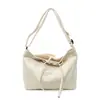 Bolsa Tote Tendência de Grande Capacidade para Mulheres Verão 2025 Nova Bolsa de Ombro Casual Simples Bolsa Transversal de Lona para o Dia a Dia