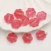 Cuentas Dispersas de Hielo Transparente Estilo Antiguo, Cuentas de Vidrio con Flor en Degradado, Materiales para Cuentas de Pulseras DIY, Accesorios Hechos a Mano para Pendientes