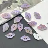 Botones coloridos pequeños de peces, mariposas, monedas, nubes, estrellas, triángulos, de dos agujeros irregulares y color degradado para ropa de niños y mujeres DIY