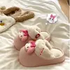Xin Xuan Zapatillas de Algodón Desmontables My Melody para Mujer Otoño/Invierno Calientes de Felpa para el Hogar