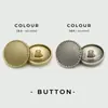 Botones Metálicos Retro con Patrón de Cáñamo Tejido para Abrigos de Moda, Chaquetas de Mezclilla, Trajes, Suéteres, Botones Redondos Decorativos