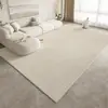 Tapete de Cashmere Sala de Estar Luxo Leve Tapete de Mesa de Centro Tapete Avançado para Sofá Quarto Tapete Antiderrapante para Chão Próximo à Cama Tapete para Janela de Canto