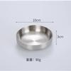 Acero Inoxidable 304 Estilo Coreano Tazón para Kimchi Tazón para Arroz Snacks Tazón para Platos Fríos Tazón para Arroz Plato para Condimentos Salsa Dorada