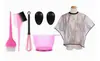 Kit Completo para Salão de Cabeleireiro: Permanente, Coloração, Óleo, Capa, Gola de Velcro Impermeável, Pincel Dupla Face para Coloração, Protetores de Orelha, Tigela Espessa para Creme de Coloração