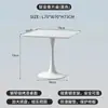 Mesa de negociação moderna minimalista estilo nórdico, mesa de recepção de varanda para lazer, pequena mesa redonda em forma de tulipa para lojas de milk tea e café