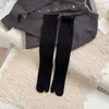 Calcetines Altos Langsha Blancos de Dedos Separados para Mujer, Delgados de Verano, Sin Costuras, Fruncidos, Largos de Algodón, Moda Casual