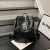 Mochila Casual Linda de Color Sólido Elegante y Sencilla para el Trabajo, Compras, Diseño con Personalidad, Estilo Cubo, Doble Hombro