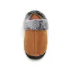 Pantuflas de Algodón Desgastado con Ribete de Piel para Parejas, Uso en Casa, Forradas de Felpa, Zapatos de Algodón Cálidos, Suela Gruesa, Antideslizantes, Pantuflas Peludas para Mujeres, Adecuadas para Usar al Aire Libre, Suela Gruesa