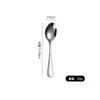 1010 Juego de Cubiertos de Acero Inoxidable Cuchara Cuchillo de Mesa Occidental Espeso Tenedor Cuchara Cuchara de Hotel Cuchara de Servir Cuchara Comunal de Buffet