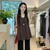 Blusa Top Sem Mangas com Design Redutor de Idade Estilo Coreano para Mulheres Verão 2026 Novo Top Soltinho Emagrecedor Peça Versátil para Usar por Cima