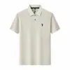 Camiseta de Manga Corta para Hombre 100% Algodón Nuevo Estilo Verano 2026 Casual de Negocios Bordado con Logo de Caballo Camisa Polo de Manga Corta para Hombre de Mediana Edad
