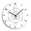 Reloj de pared simple acrílico redondo tridimensional silencioso entrega de fábrica una pieza venta al por mayor