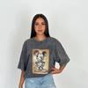 Camiseta de manga corta lavada de comercio exterior de AliExpress, marca de tendencia de verano, ropa holgada de algodón de media manga, camiseta de moda al por mayor