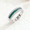 Artículo de Estilo Urbano de Lujo Ligero, Anillo Abierto de Circonita Colorida Super Brillante, Anillo de Gradiente de Alta Calidad, Anillo de Moda para Dedo Índice de Mujer