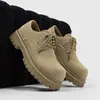 Sapatos Derby Retro de Bico Largo para Homens, Novo Estilo de Salto Alto, Sapatos de Couro Casuais de Solado Grosso para Roupas de Trabalho, Estilo Britânico Europeu e Americano