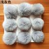 Ponto de fábrica bola de pelo de raposa real diy acessórios para roupas chapéu bola de pelúcia colorida acessórios bola de pelo de couro atacado