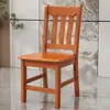 Cadeira de Jantar em Madeira Maciça Casa Simples Moderna Estilo Chinês Mesa e Cadeira Encosto Cadeira Banqueta Restaurante Sala de Jantar Mesa e Cadeira Cadeira de Madeira