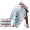 Toalla dorada de algodón de doble capa, sin torcer, estampada, pequeña, 52 x 28 cm, con suave absorbente para el hogar, T1067