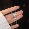 Collar Accesorio Gotas Florales para Mujer en Vivo de Influencer de Xiaohongshu, Diseño de Nicho de Lujo Ligero de Gama Alta con Colgante de Circonita