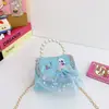 Bolso Infantil Moda Pequeño Fragancia Niña Monedero Lazo Bolso de Mano Princesa Niña Cadena Hombro Cruzado
